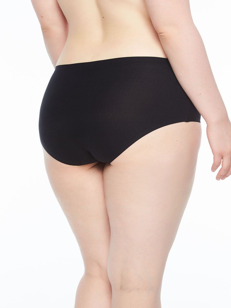 Black Women Chantelle SoftStretch Full Hipster Panty | KLZ9459GL