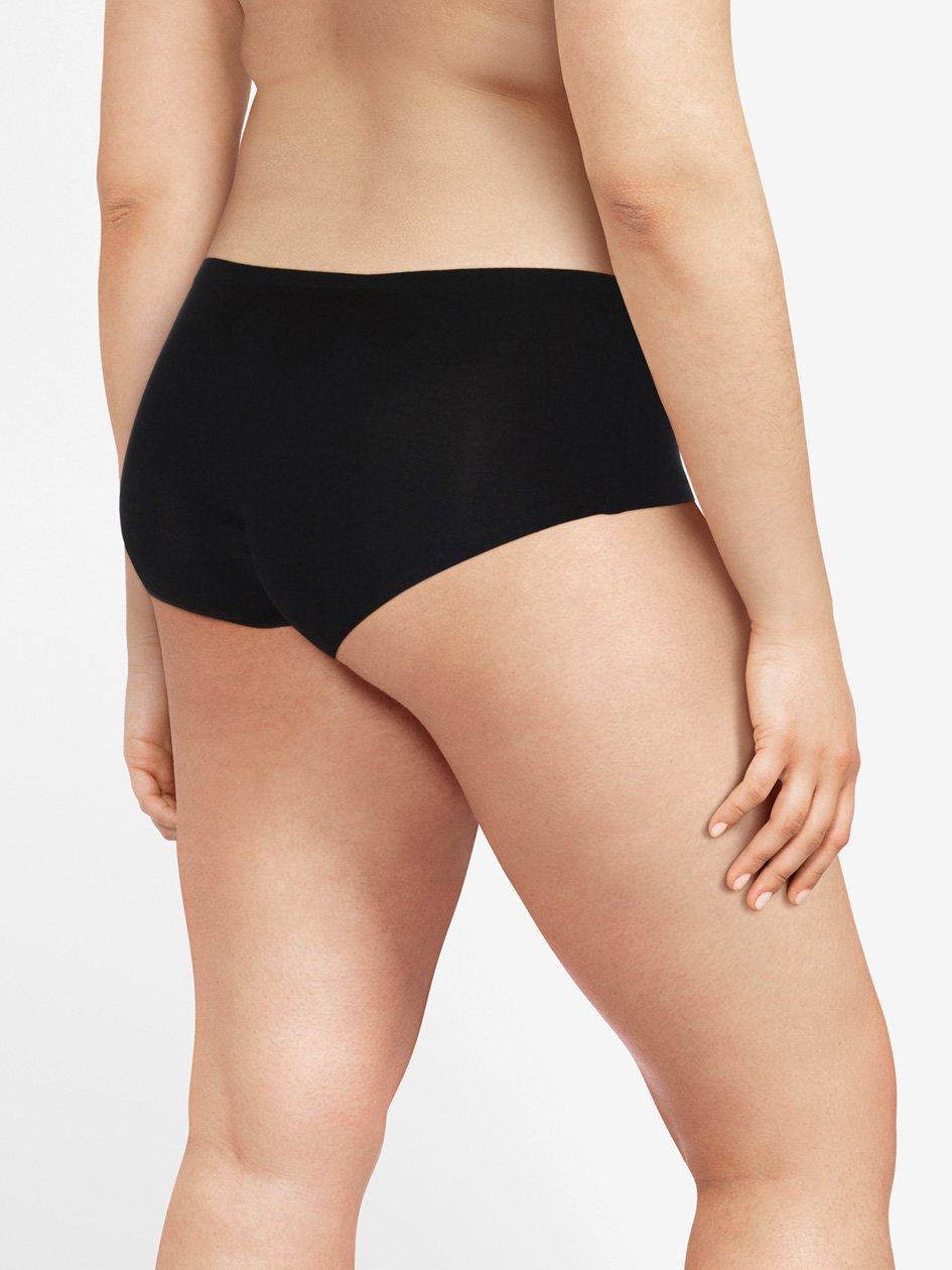 Black Women Chantelle SoftStretch Full Hipster Panty | KLZ9459GL