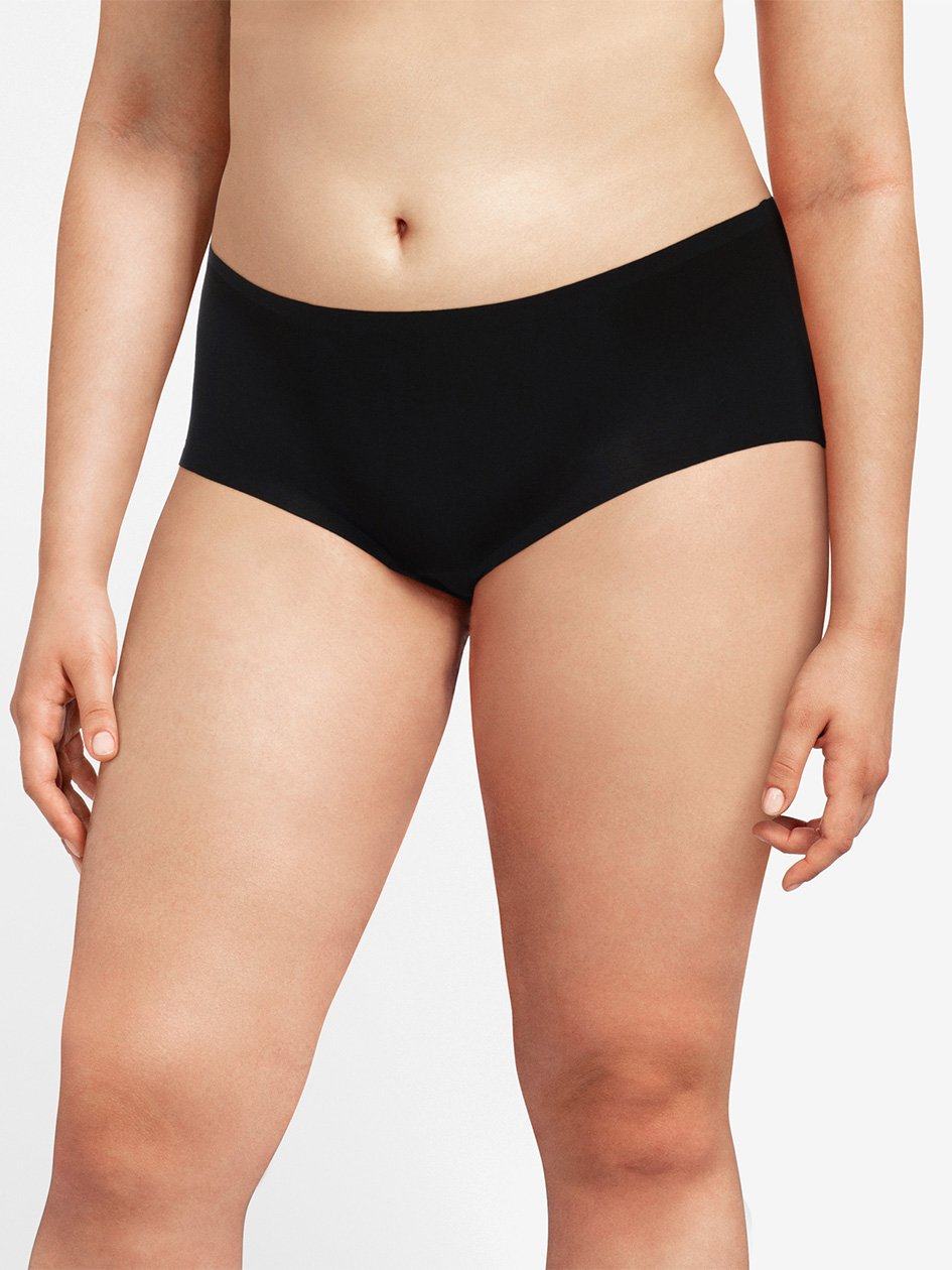 Black Women Chantelle SoftStretch Full Hipster Panty | KLZ9459GL