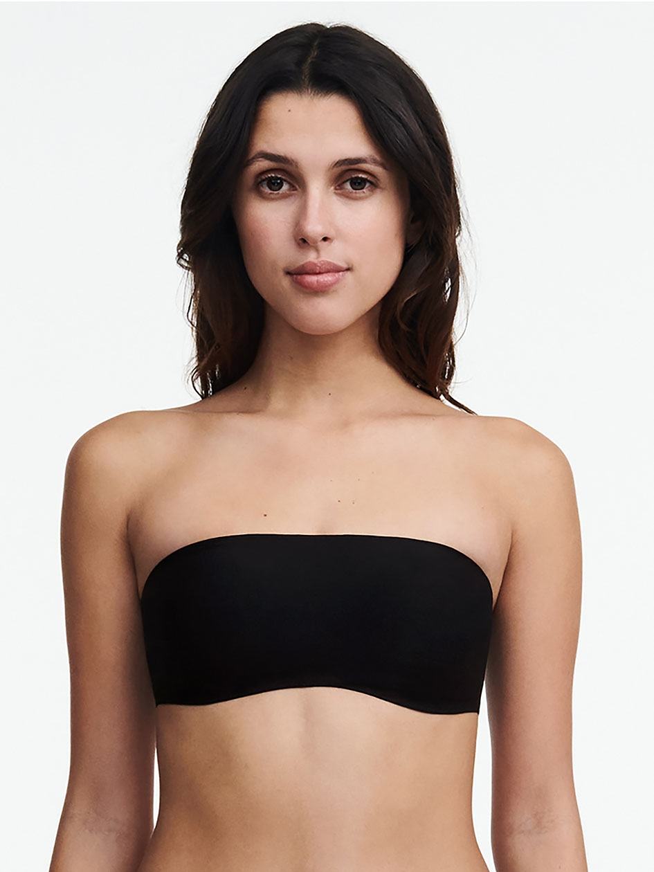 Black Women Chantelle SoftStretch Padded Bandeau Bras | CNI5233FF