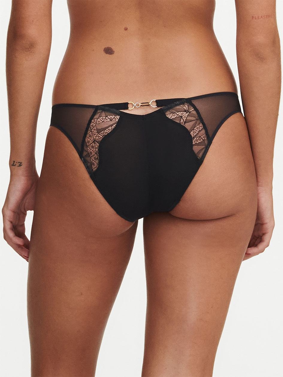 Black Women Chantelle Spark Bikini Panty | CYS2990HY