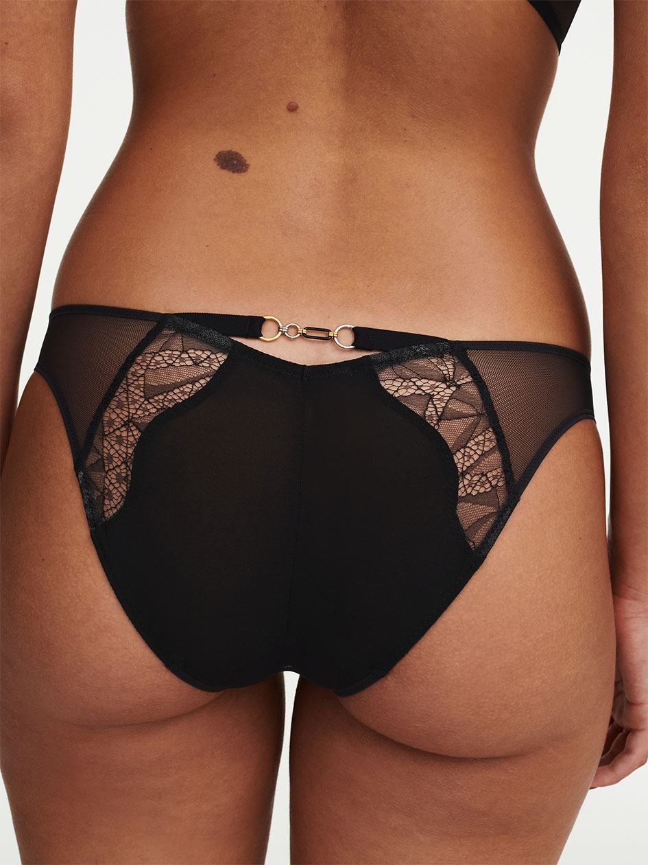 Black Women Chantelle Spark Bikini Panty | CYS2990HY