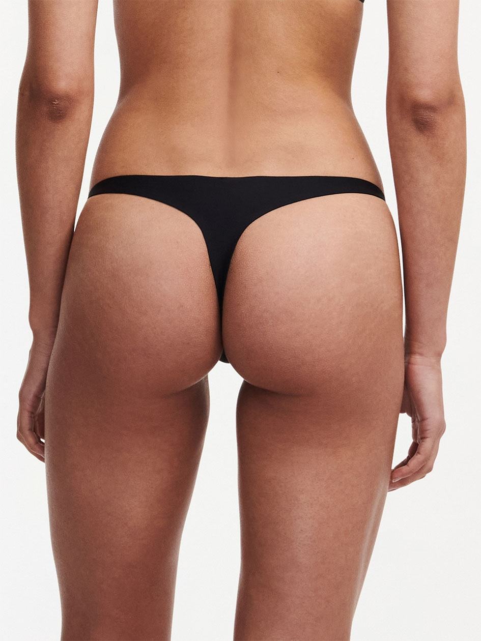 Black Women Chantelle Xplicit Thong Panty | JKA175EN