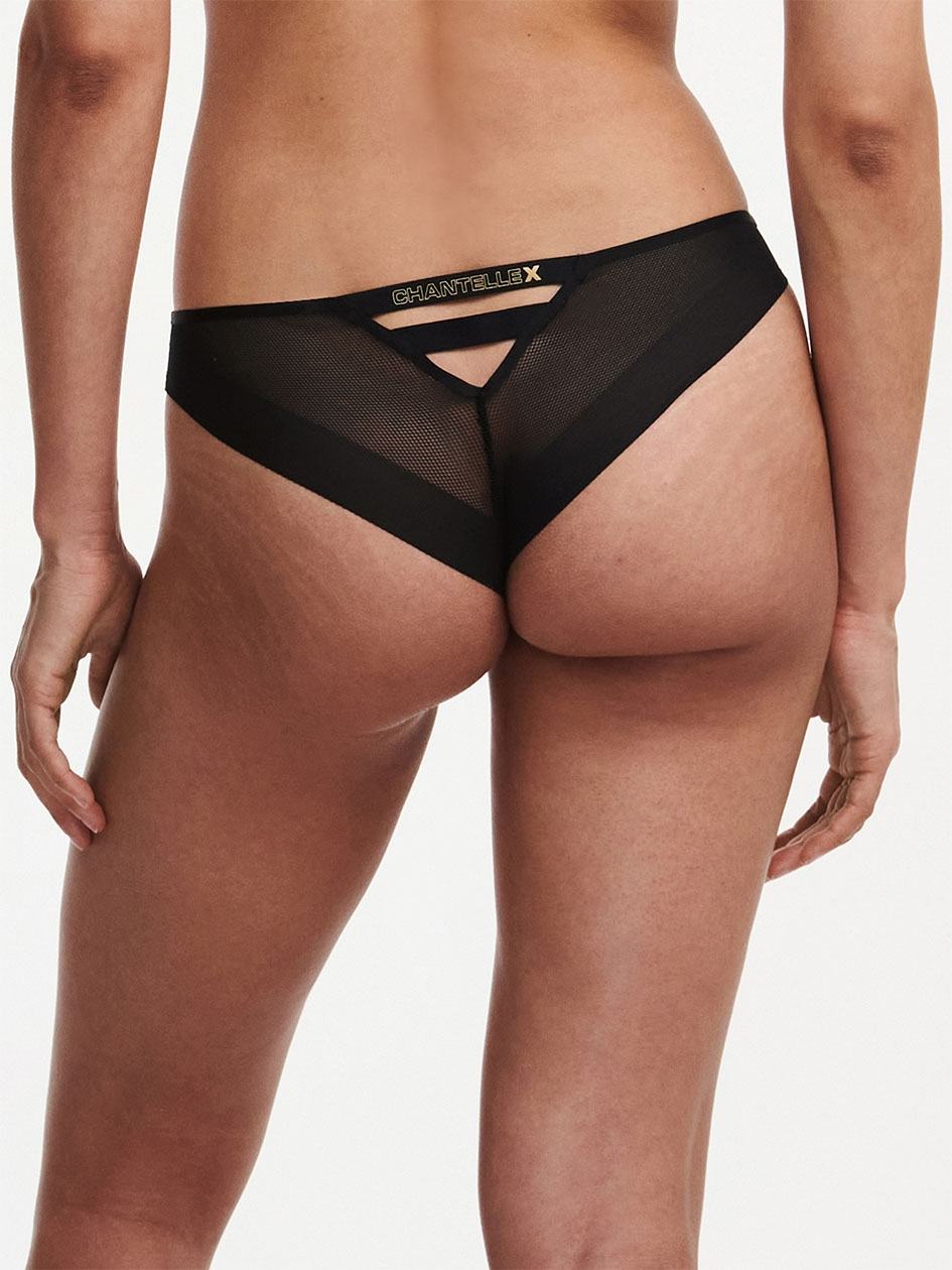 Black Women Chantelle Xpose Thong Panty | FYL7118FM