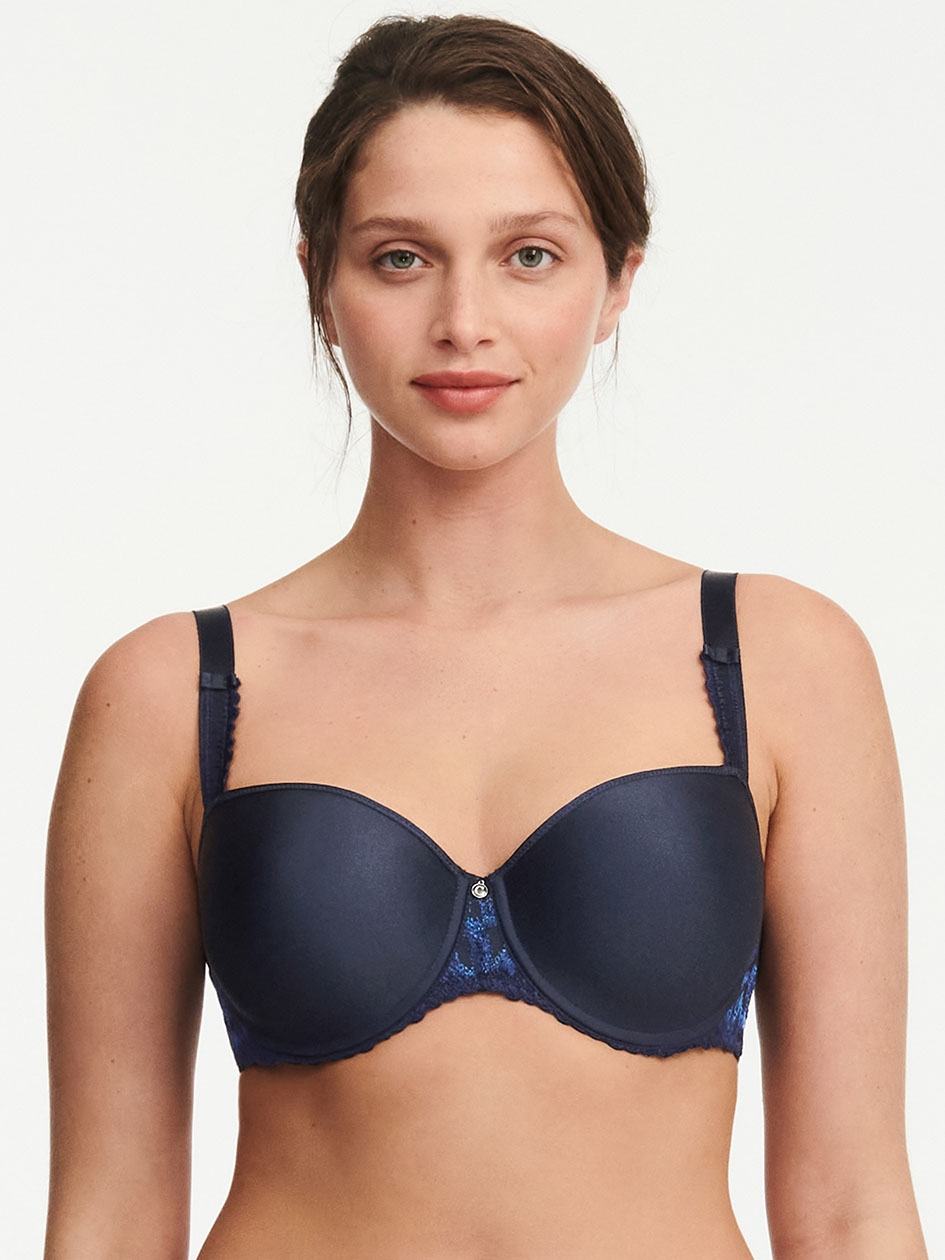 Blue Women Chantelle Bold Curve Custom Fit T-Shirt Bra | HOR232HP