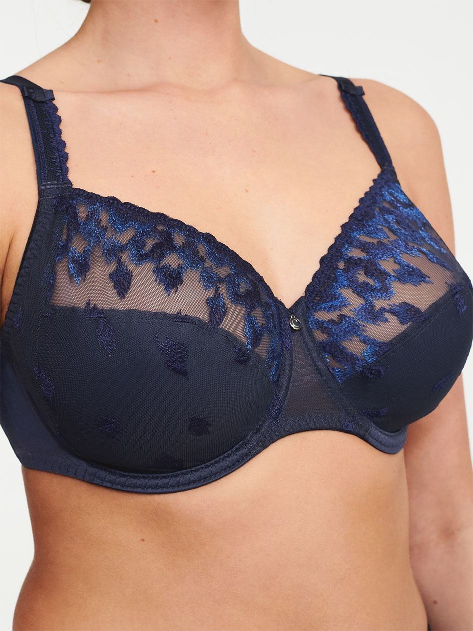 Blue Women Chantelle Bold Curve Full Coverage Unlined Bra | JZM4037XG