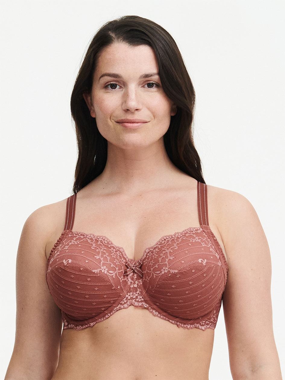 Brown Rose Women Chantelle Rive Gauche Full Coverage Unlined Bra | MLF758JF