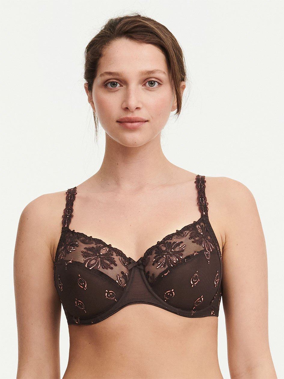 Brown Women Chantelle Champs Elysees Full Coverage Unlined Bra | VBV9048GD