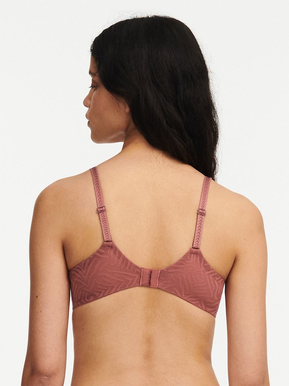 Brown Women Chantelle Graphic Allure Smooth Custom Fit Demi T-Shirt Bra | BEH5494LA