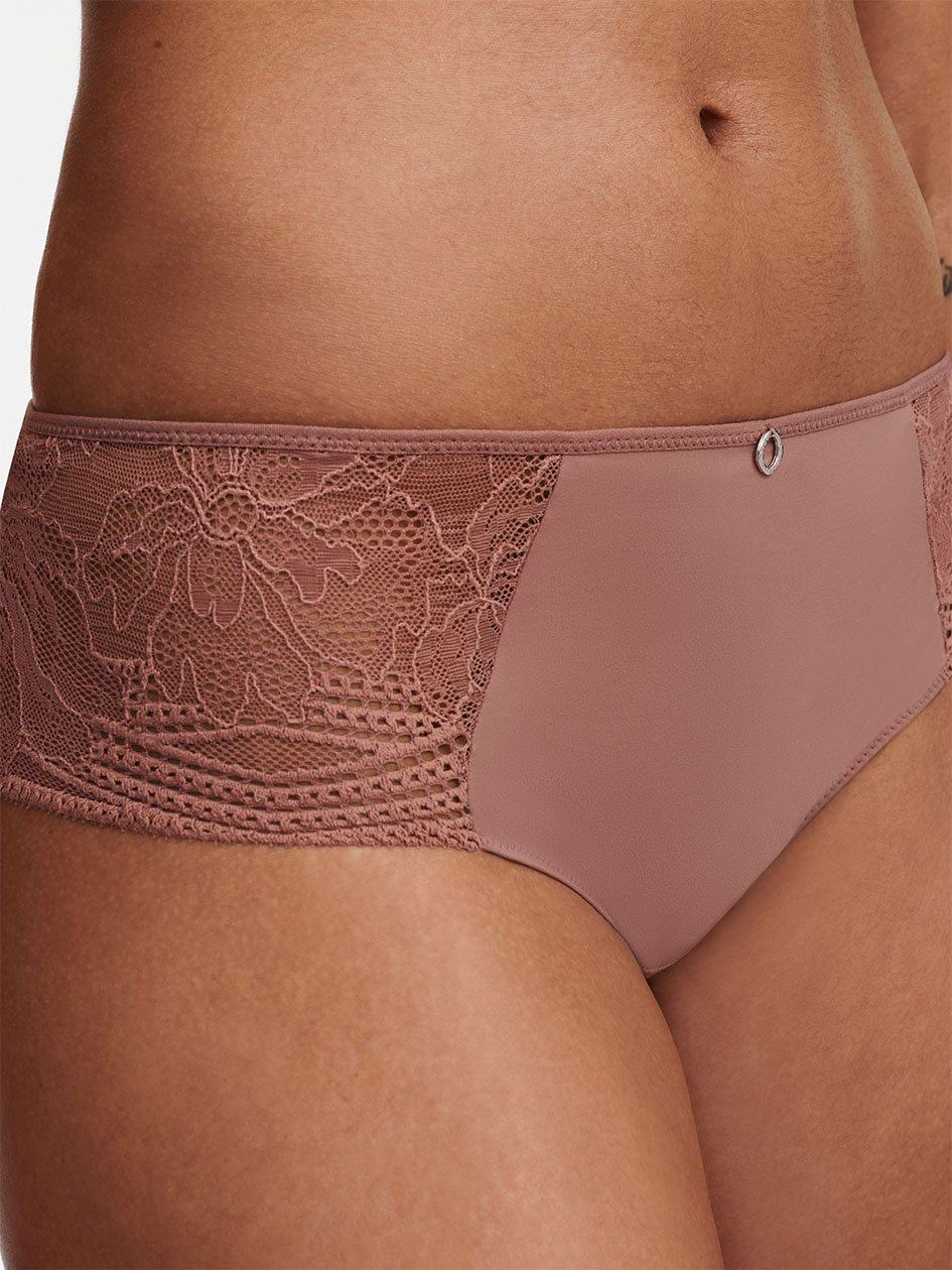 Brown Women Chantelle Naya Lace Hipster Panty | TJL3884TF