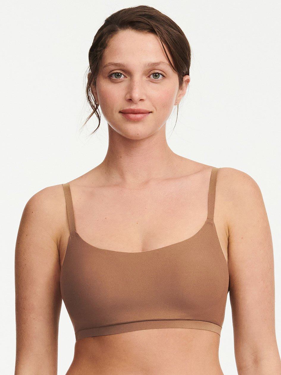 Brown Women Chantelle SoftStretch Scoop Padded Bralettes | BEP6096HL