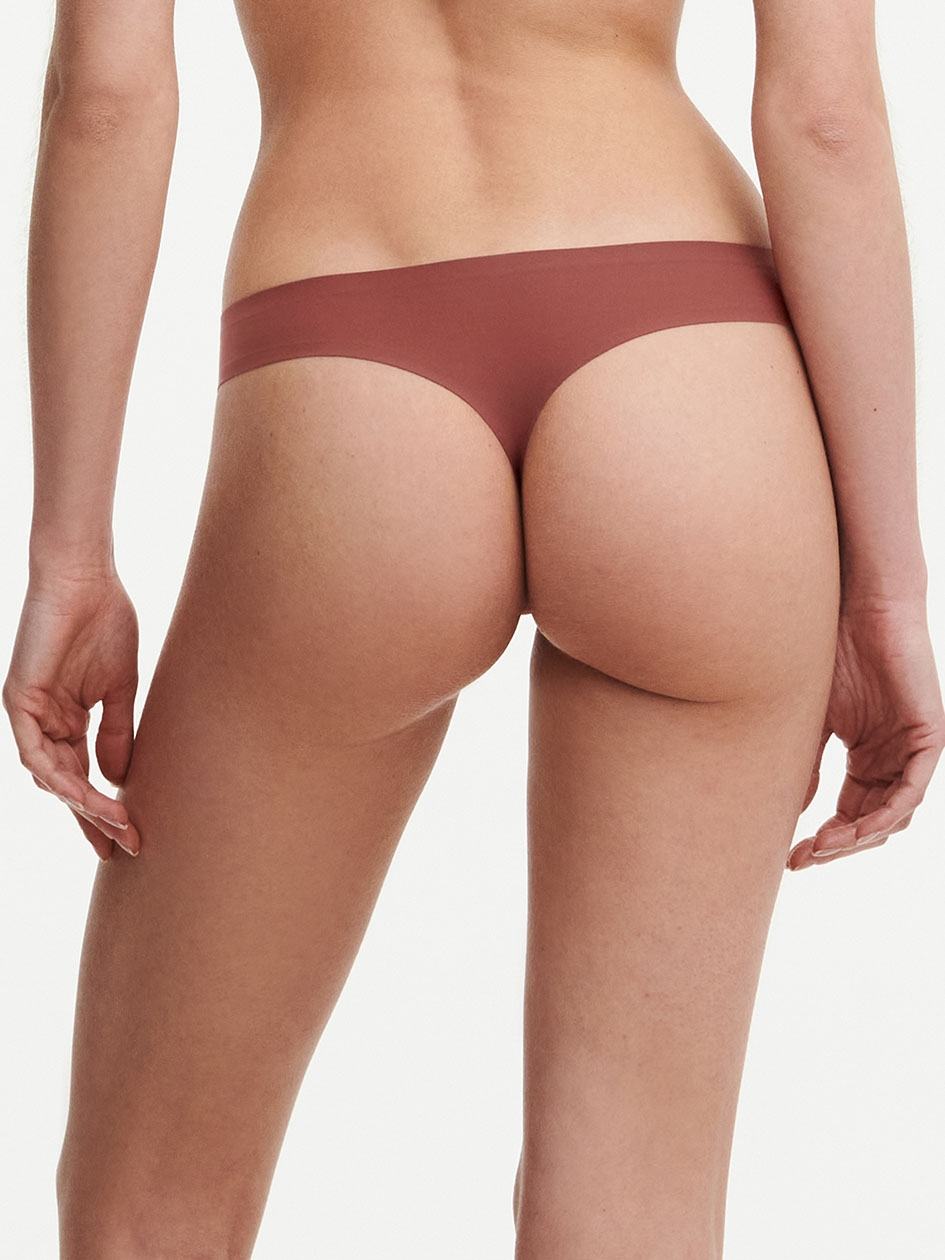 Brown Women Chantelle SoftStretch Thong Panty | QGJ211TU