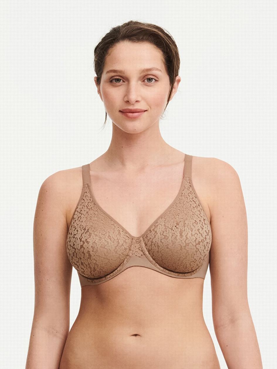 Coffee Women Chantelle Norah Comfort Underwire Bras | NJP3398XK