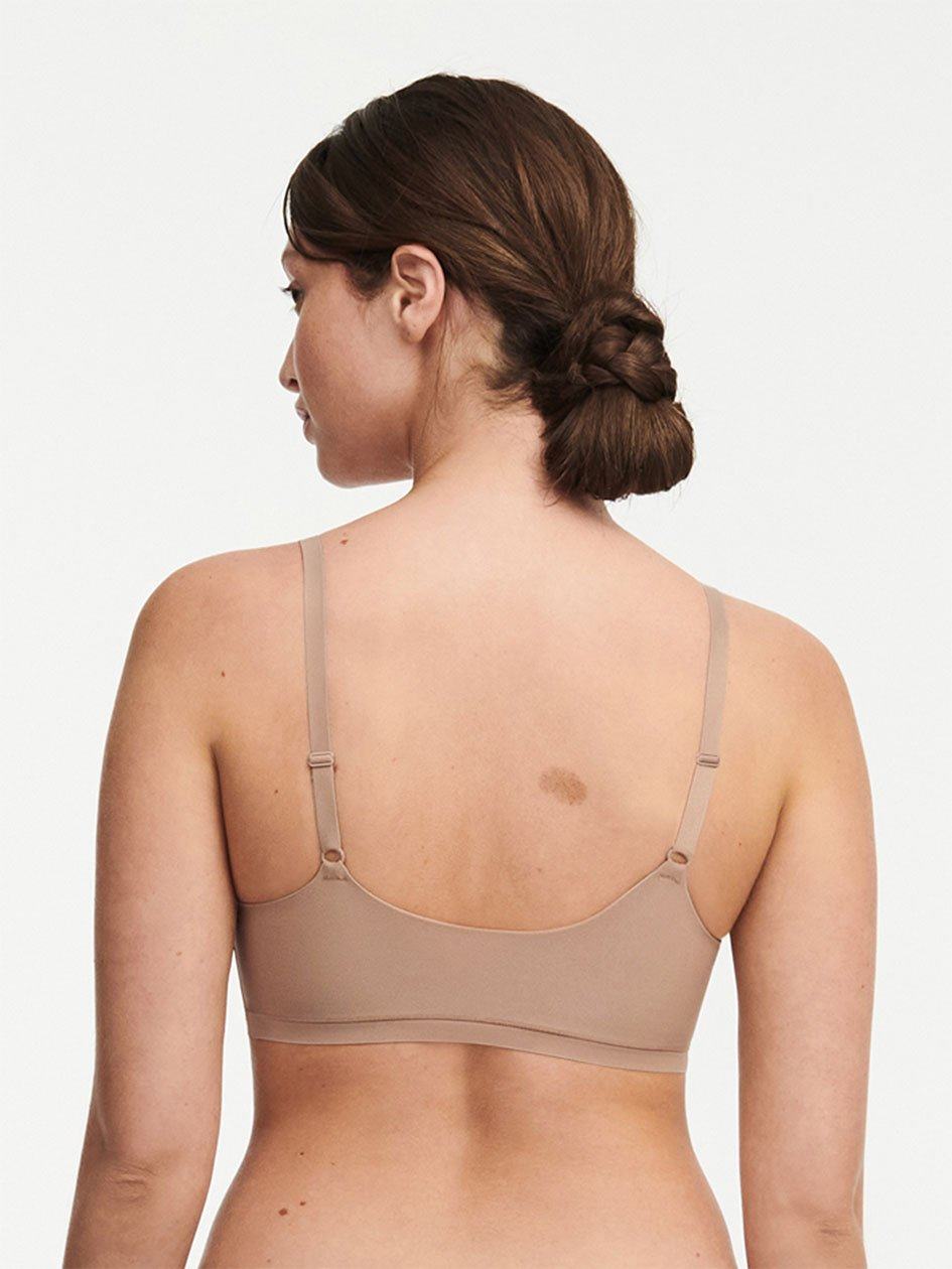 Coffee Women Chantelle SoftStretch Scoop Padded Bralettes | SBN838JV