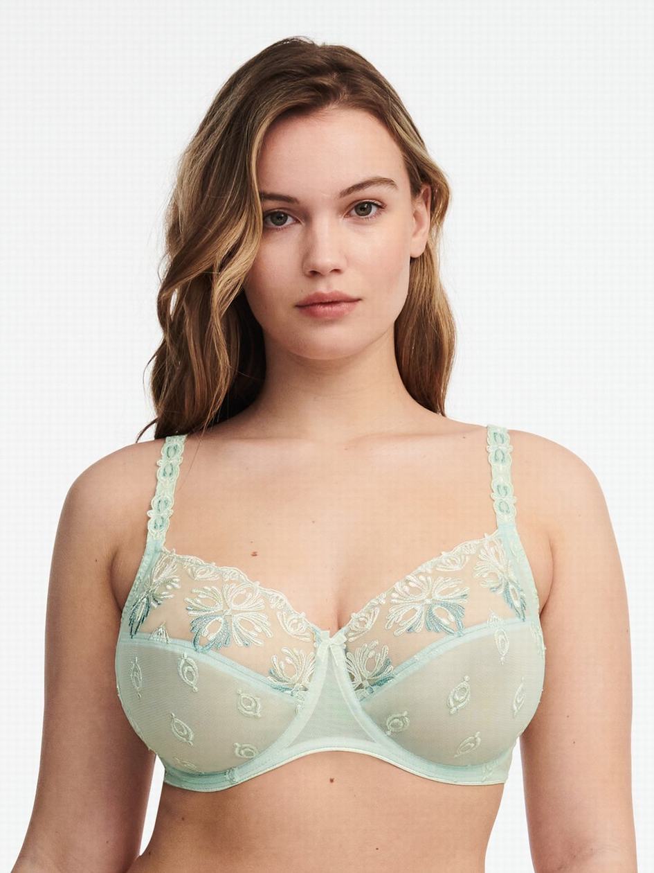 Green Women Chantelle Champs Elysees Full Coverage Unlined Bra | GBQ3420OL