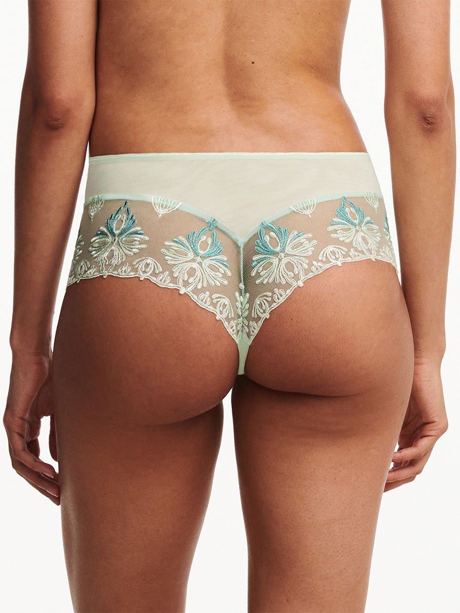 Green Women Chantelle Champs Elysees Lace Hipster Panty | YER2330NR