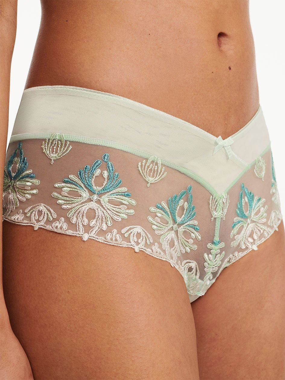 Green Women Chantelle Champs Elysees Lace Hipster Panty | YER2330NR