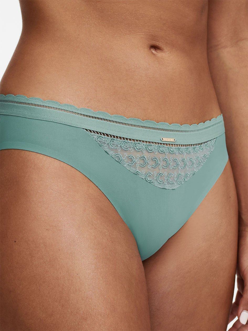 Green Women Chantelle Monogram Bikini Bottoms | IKT4043FF