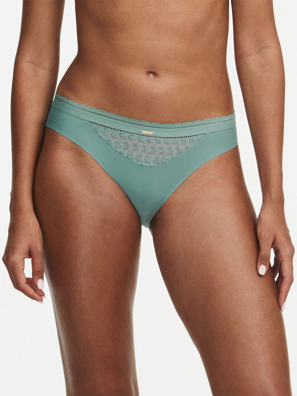 Green Women Chantelle Monogram Bikini Bottoms | IKT4043FF