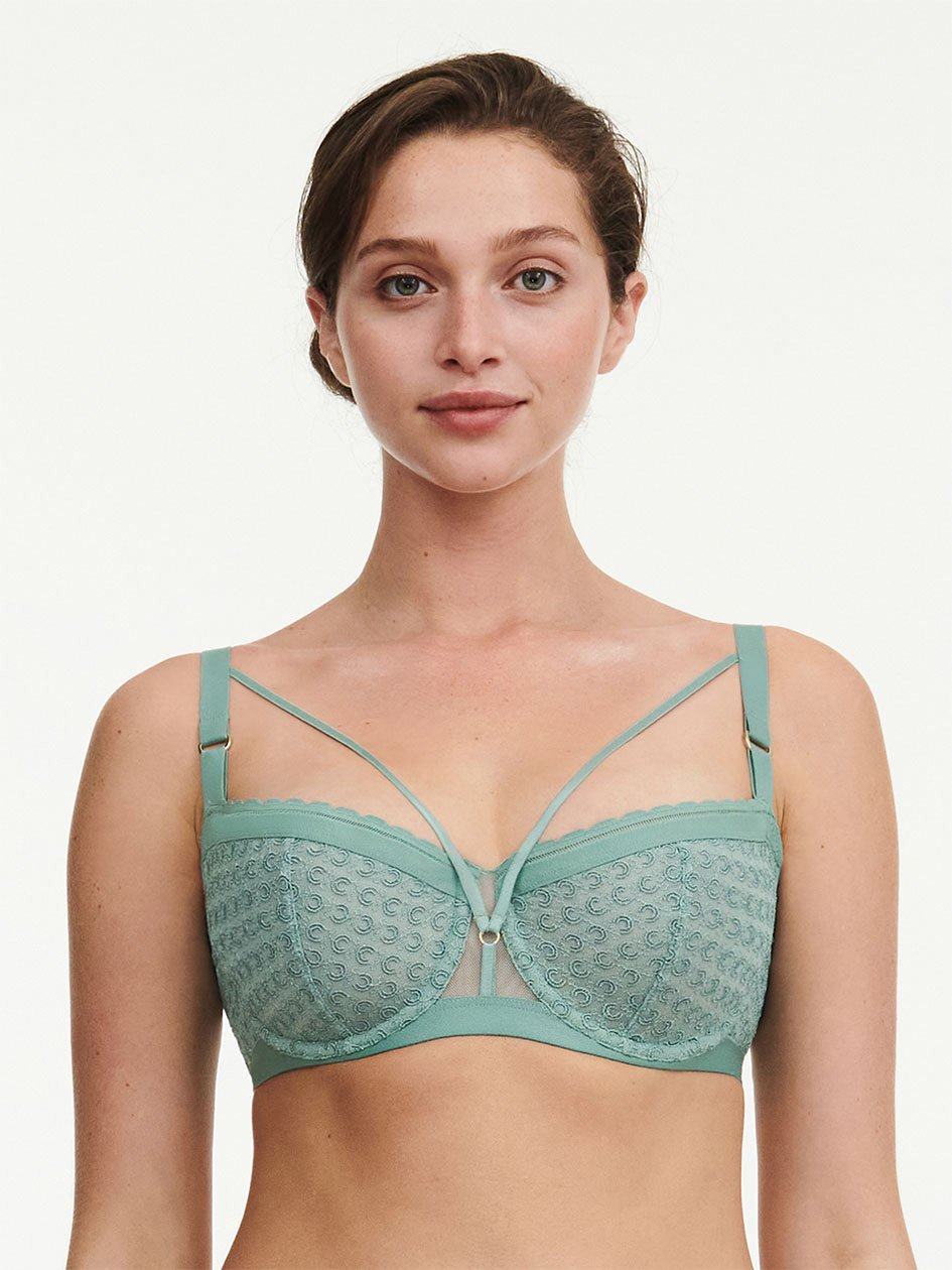 Green Women Chantelle Monogram Demi Unlined Bra | EAC9337BC