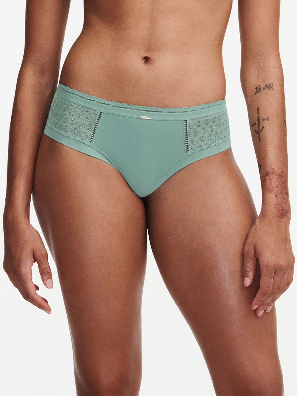 Green Women Chantelle Monogram Hipster Panty | TRT867WI