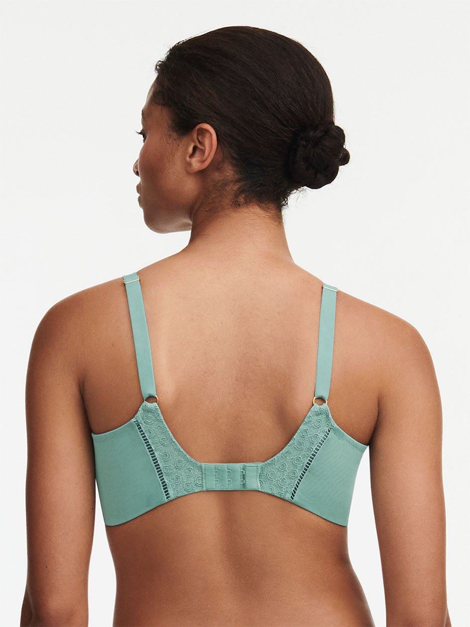 Green Women Chantelle Monogram Plunge Unlined Bra | TLZ10021EP