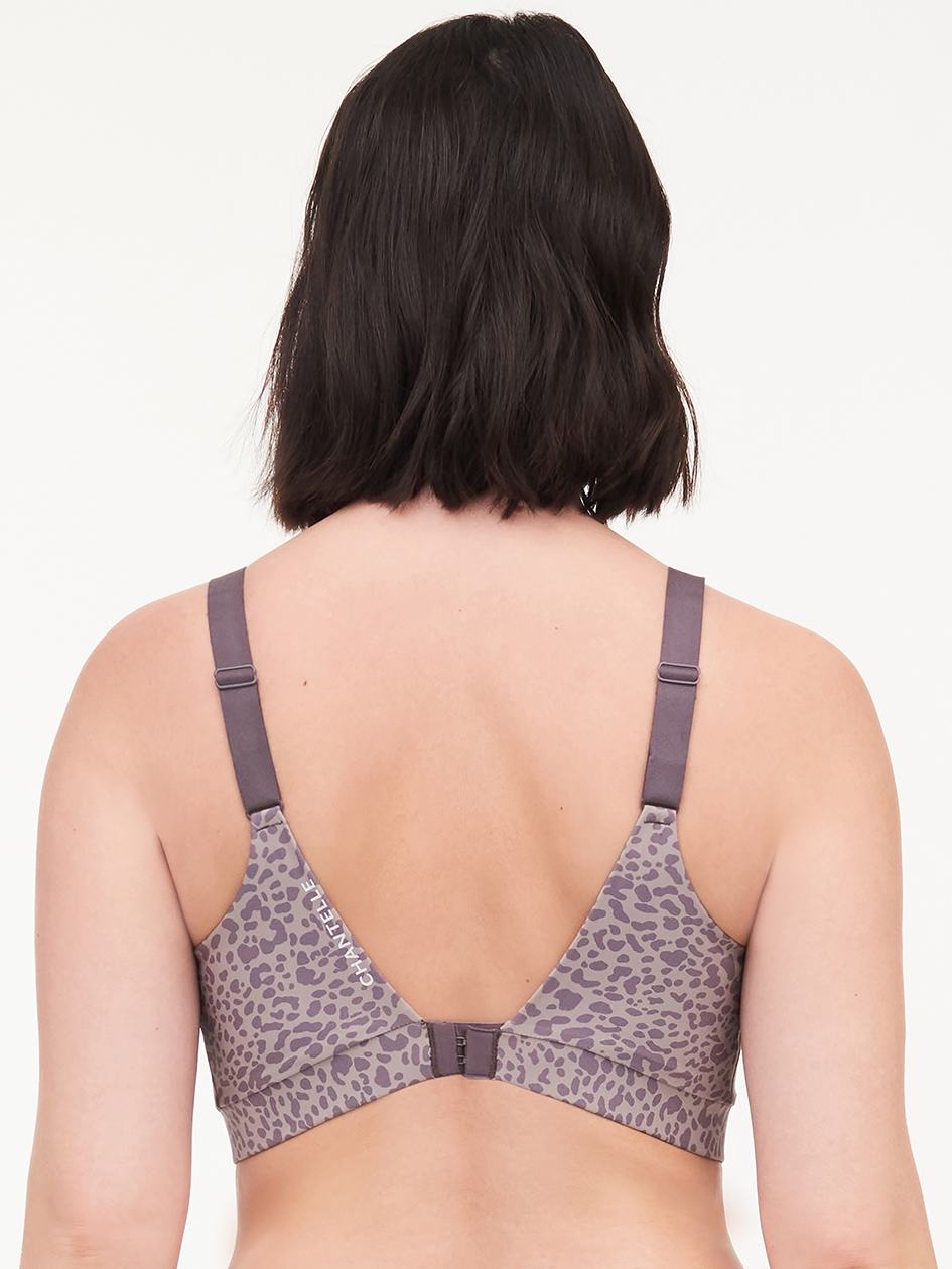 Grey Brown Leopard Women Chantelle Everyday Sport Eco Comfort Low Impact Bra | QJI1539LO