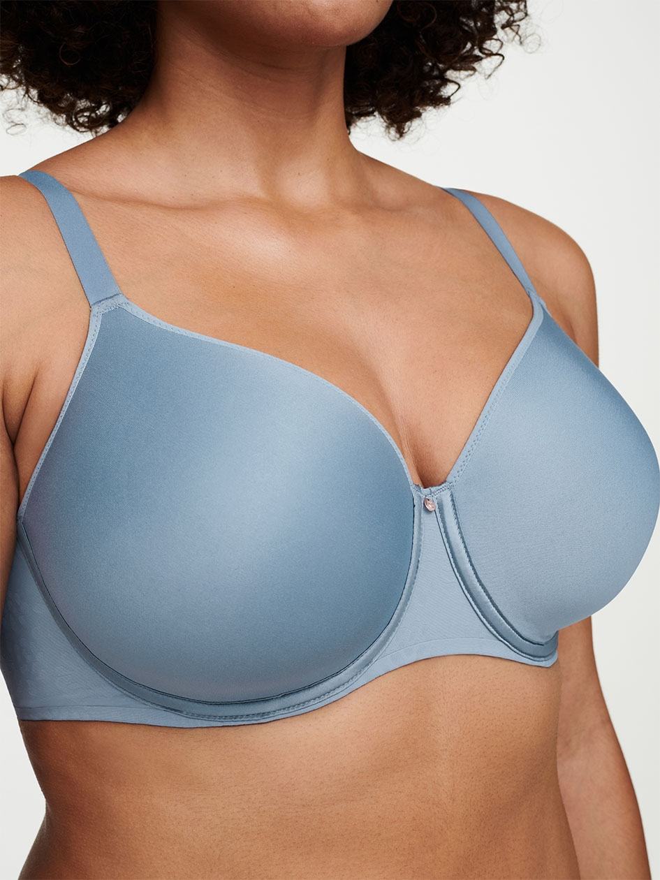 Grey White Women Chantelle Comfort Chic Full Coverage Custom Fit Bras | QBJ7580CX