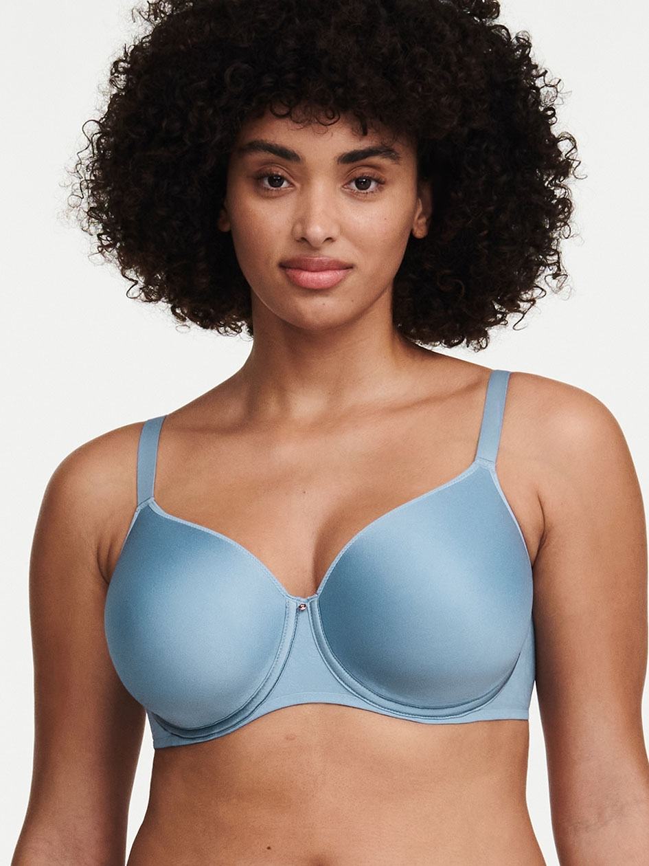 Grey White Women Chantelle Comfort Chic Full Coverage Custom Fit Bras | QBJ7580CX