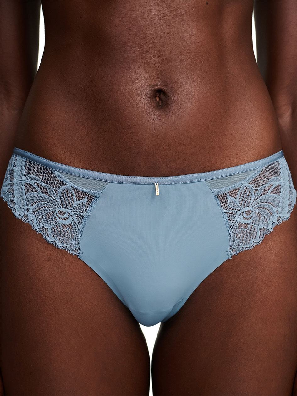 Grey White Women Chantelle Orangerie Dream Thong Panty | XMH156SQ