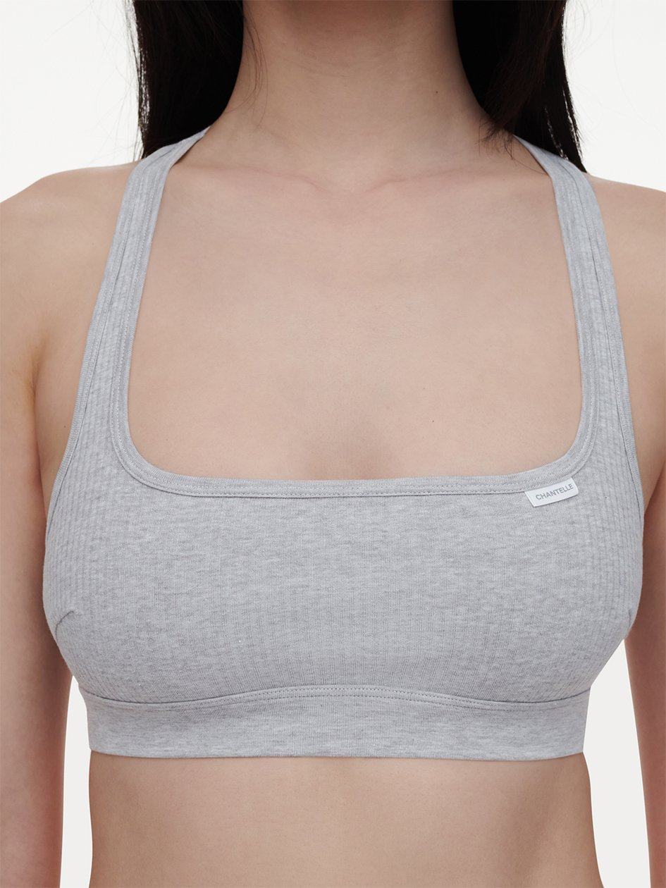 Grey Women Chantelle Cotton Comfort Bralettes | UDP6689VU