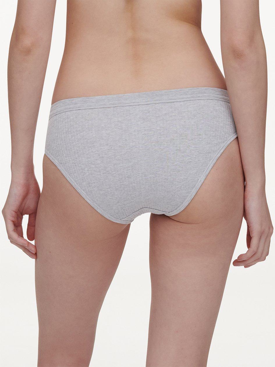 Grey Women Chantelle Cotton Comfort Hi-Cut Briefs | KGV1544LX