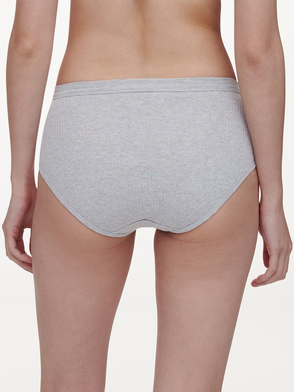 Grey Women Chantelle Cotton Comfort High Waist Briefs | MYL3784HM