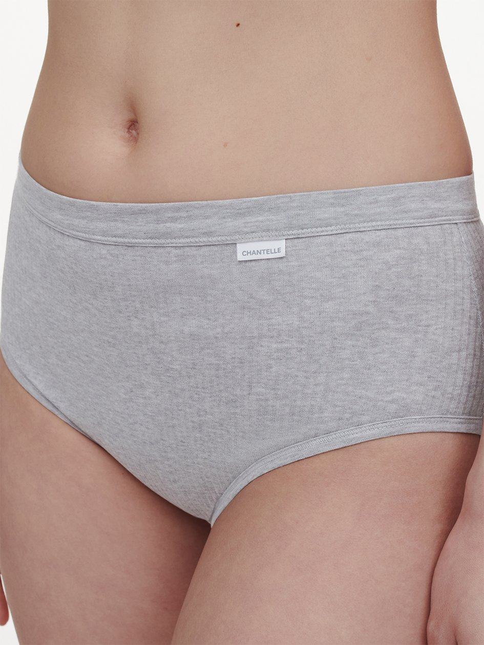 Grey Women Chantelle Cotton Comfort High Waist Briefs | MYL3784HM