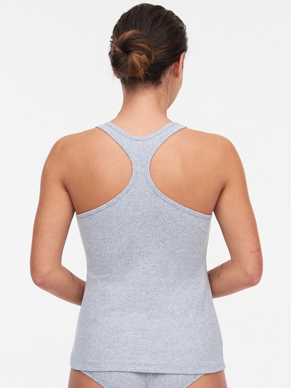 Grey Women Chantelle Cotton Comfort Tank Top | GDK6887BM