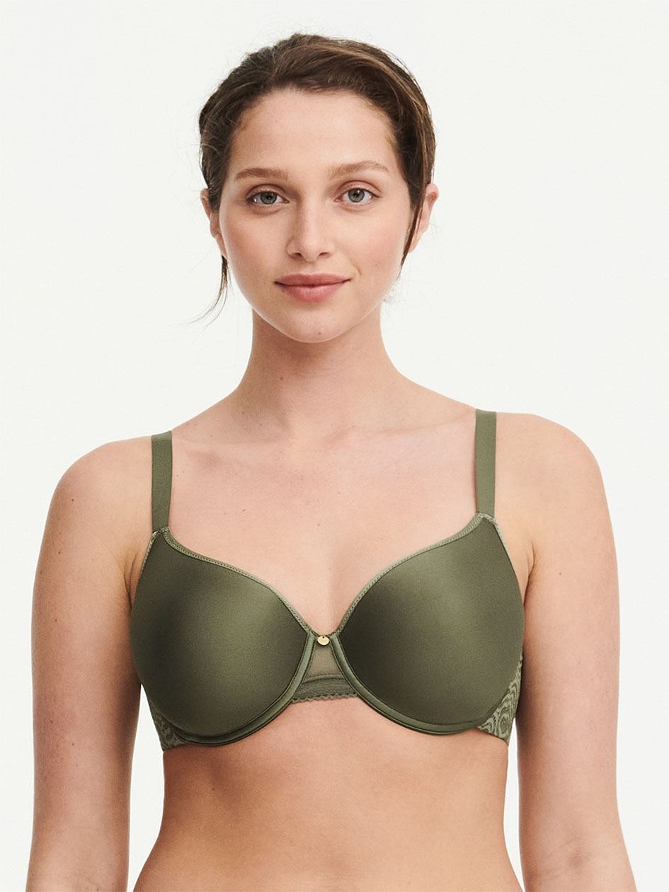 Khaki Green Women Chantelle C Jolie Comfort Convertible T-Shirt Bra | QFR3366ND