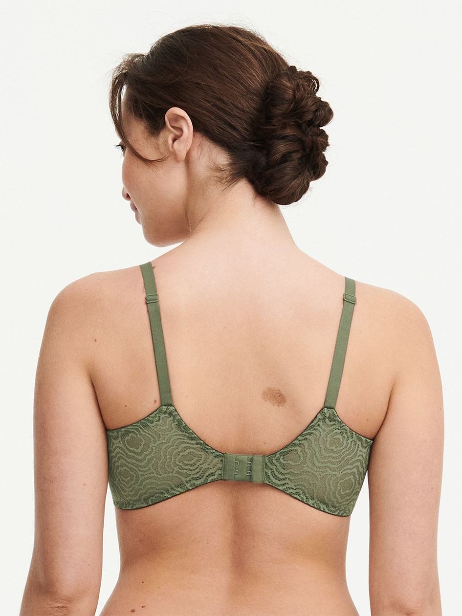 Khaki Green Women Chantelle C Jolie Demi Bras | UKW8927RE