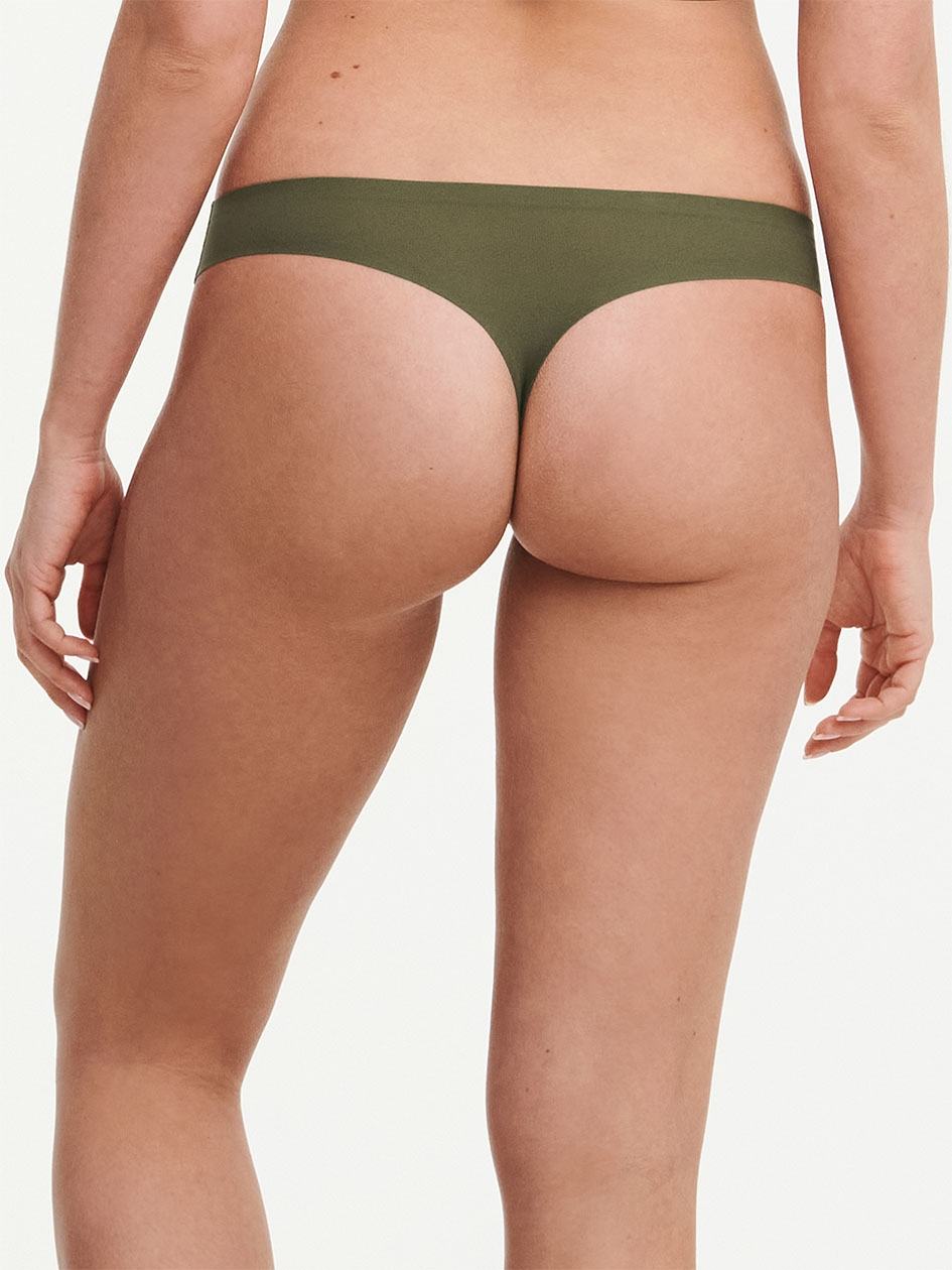 Khaki Green Women Chantelle SoftStretch Thong Panty | HSE8174DP