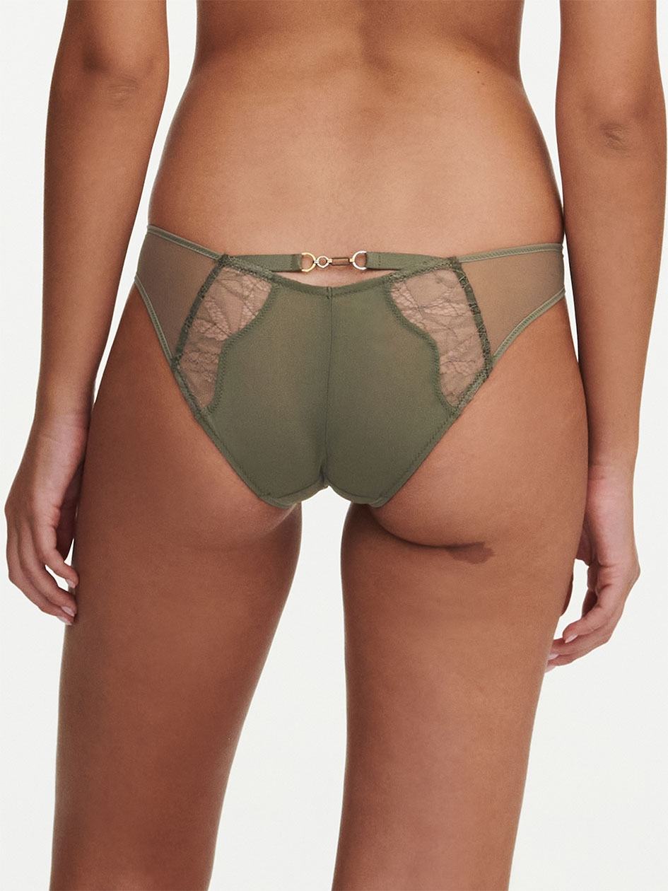 Khaki Green Women Chantelle Spark Bikini Panty | MAC4934FV