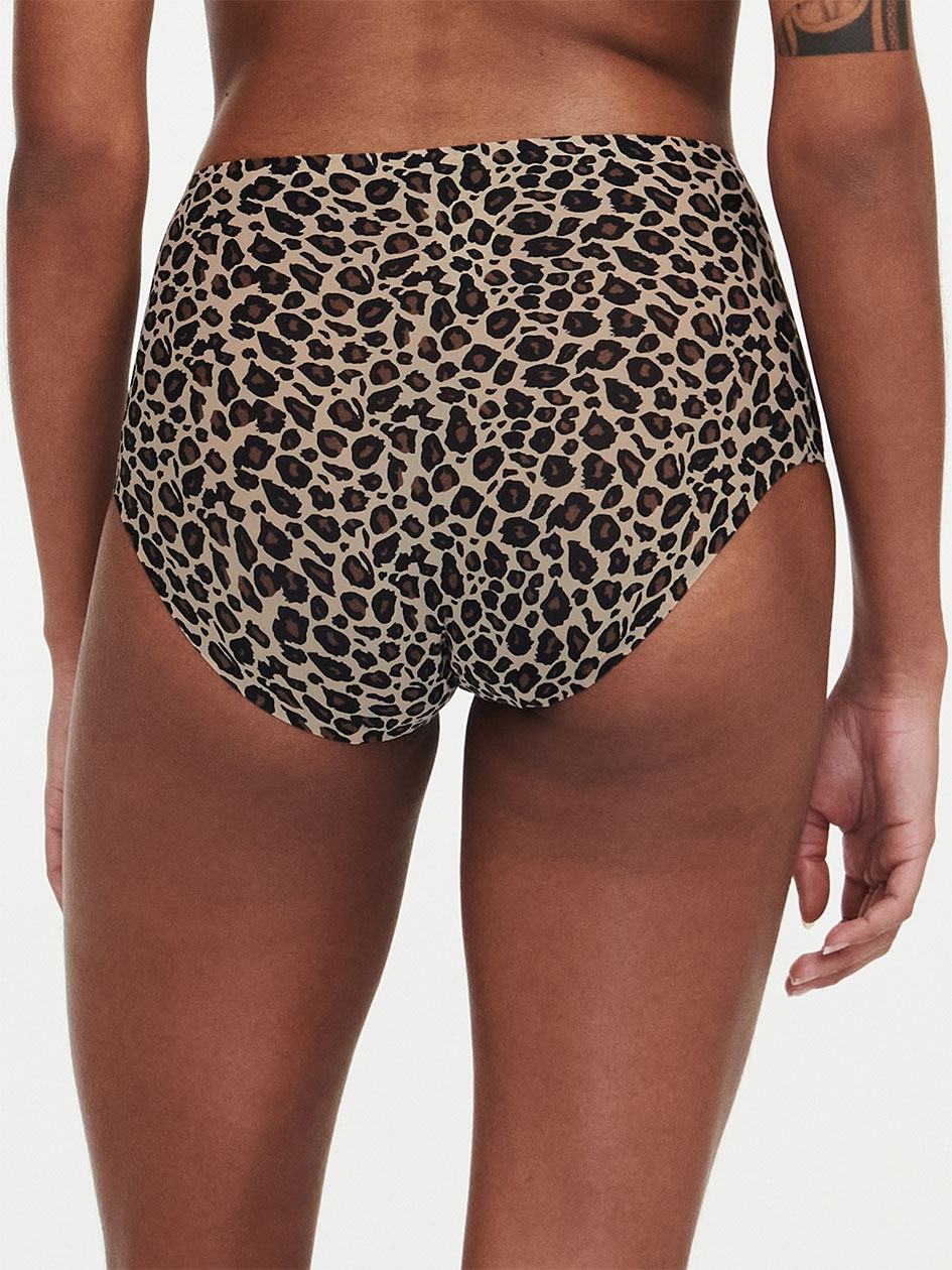 Leopard Beige Women Chantelle SoftStretch Briefs | QRZ719BU