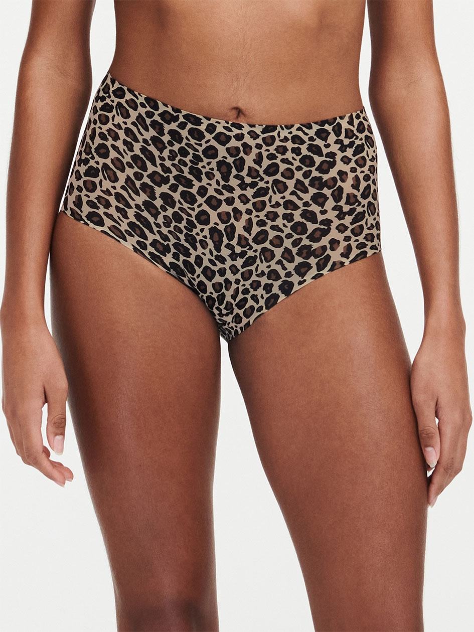 Leopard Beige Women Chantelle SoftStretch Briefs | QRZ719BU