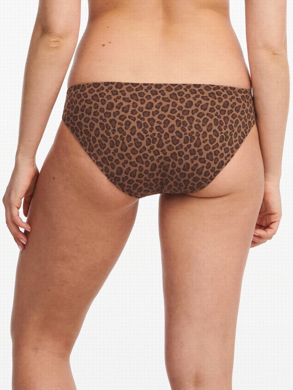 Leopard Women Chantelle Essential Leakproof Bikini Bottoms | VXZ2955ZH