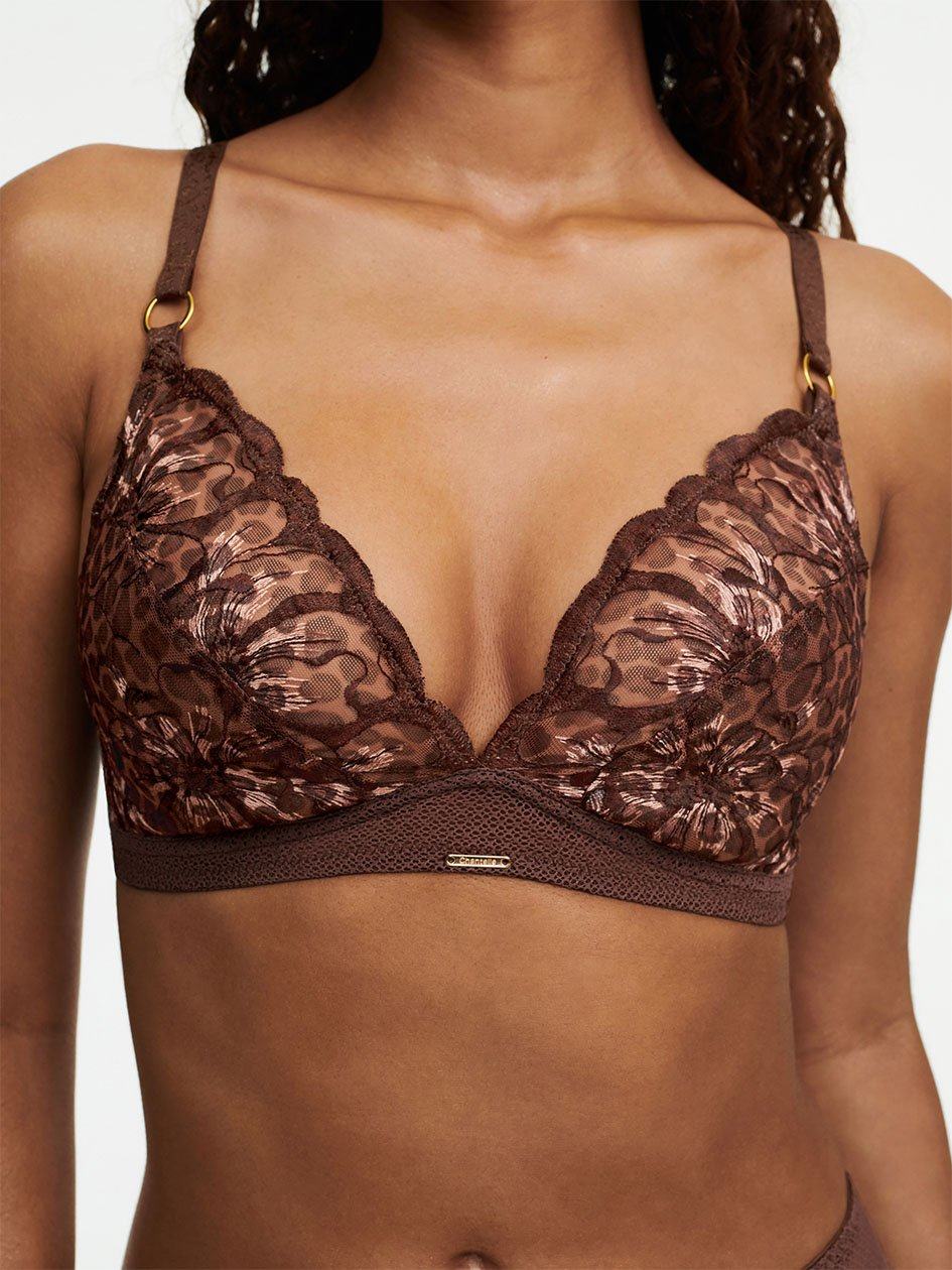 Leopard Women Chantelle Fleurs Wirefree Bras | PVS2896HD