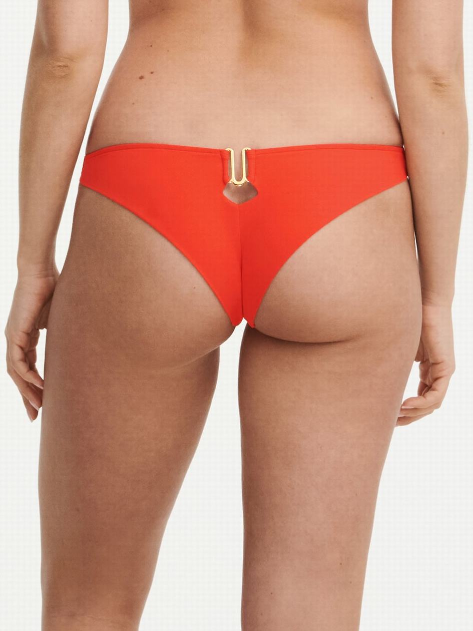 Light Orange Women Chantelle Glow Swim Bikini Bottoms | LQX2959DV