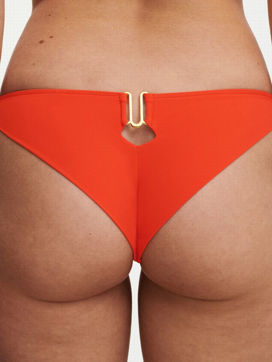 Light Orange Women Chantelle Glow Swim Bikini Bottoms | LQX2959DV