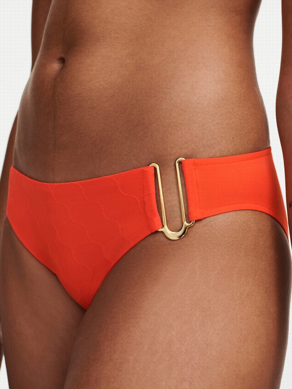 Light Orange Women Chantelle Glow Swim Bikini Bottoms | BPL5424HL