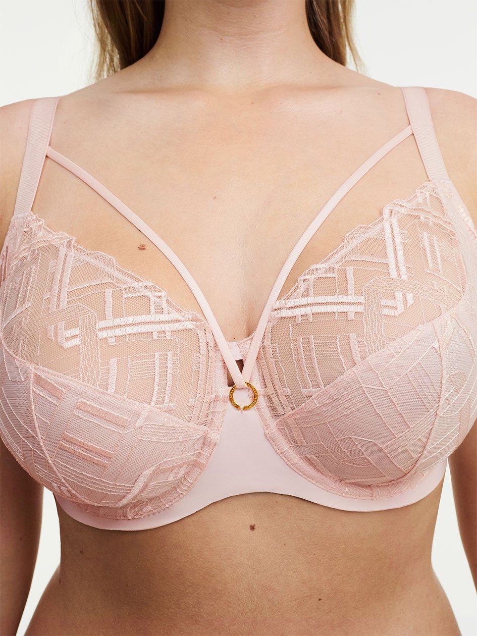 Pink Women Chantelle Graphic Support Lace Full Coverage Unlined Bra | FCG2981XX