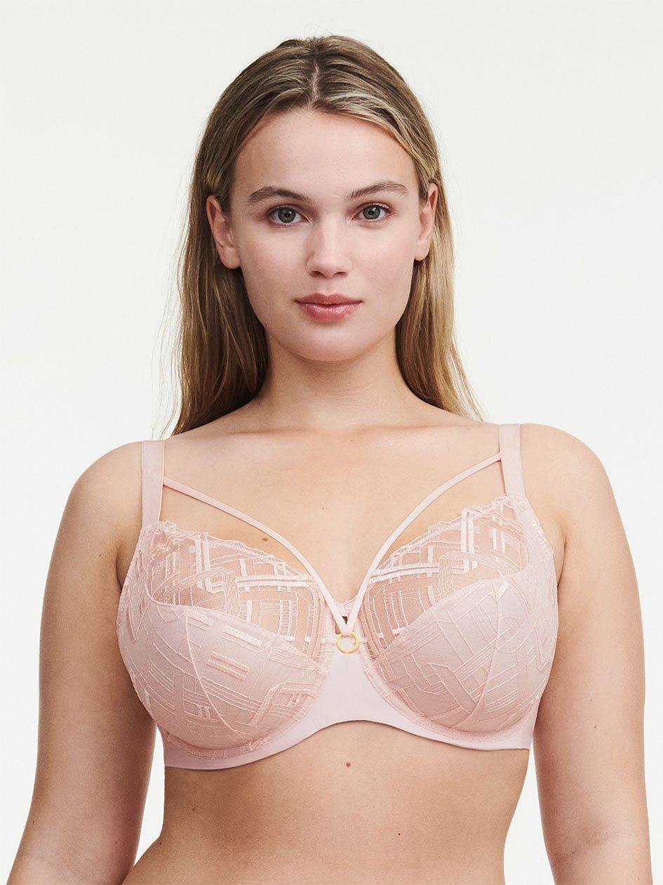 Pink Women Chantelle Graphic Support Lace Full Coverage Unlined Bra | FCG2981XX