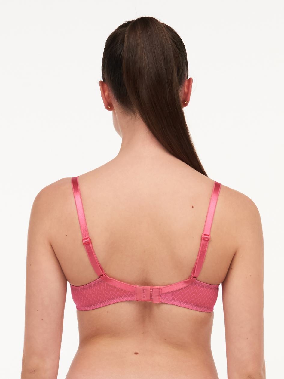 Pink Women Chantelle Manhattan Plunge T-Shirt Bra | MAM7865YA