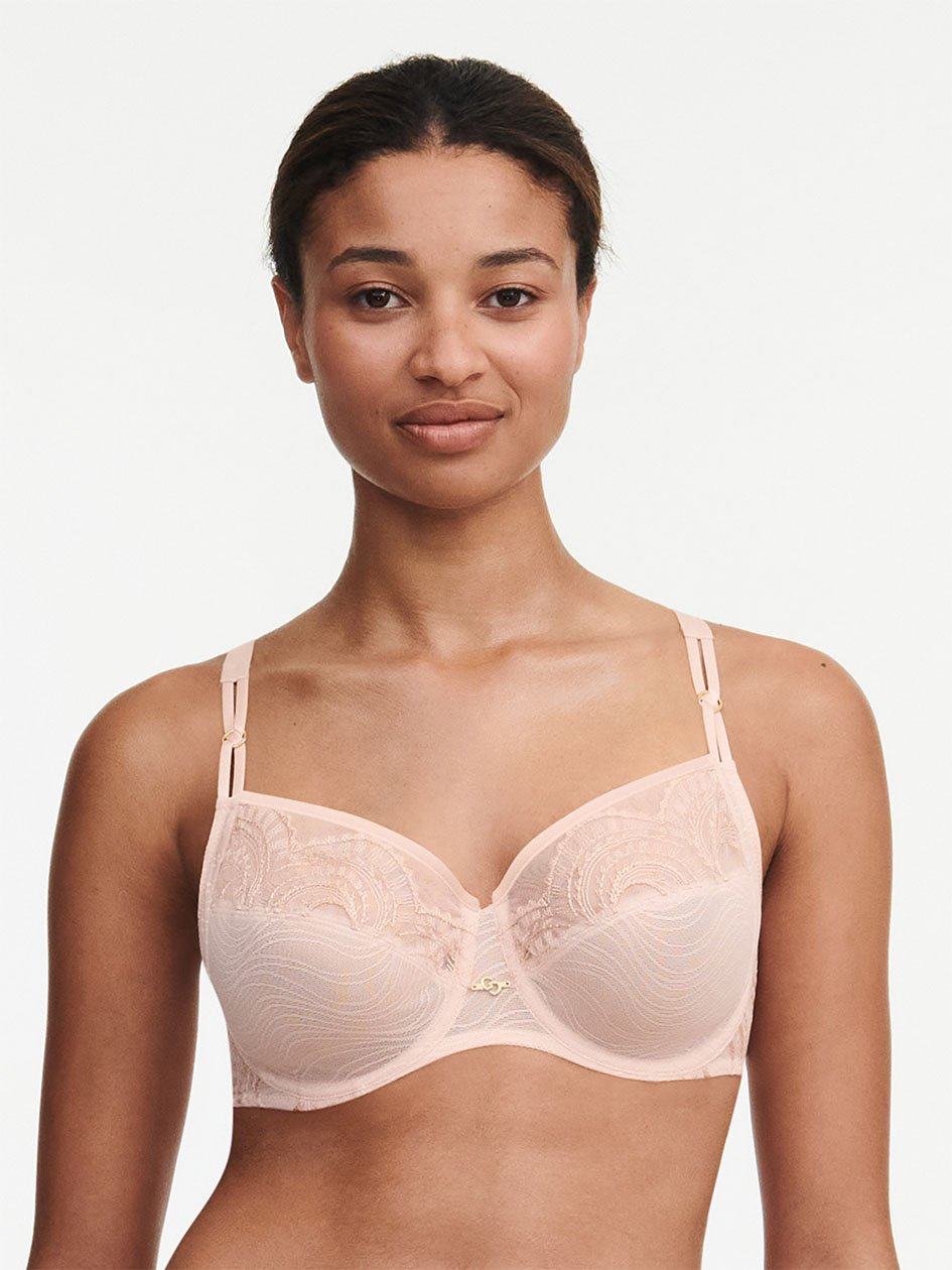 Pink Women Chantelle Mystic Dream Lace Full Coverage Unlined Bra | WPN978IN